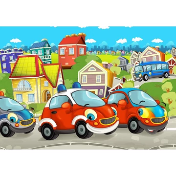 Aranyos autós óriásposzter, vlies 368x254