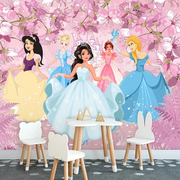 Disney hercegnők design fali poszter, vlies 368x254