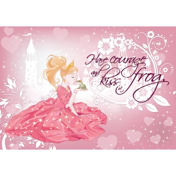Pink Disney hercegnő és a béka óriásposzter, vlies 368x254
