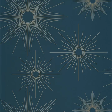 Különleges nap formájú design, kék színű tapéta