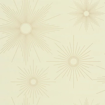 Különleges nap formájú design, bézs színű tapéta