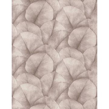 Hangsúlyos levélmintájú, barna színű fotótapéta, vlies 270x212