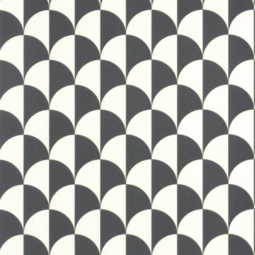 Eleganciát jelképező, geometrikus mintázatú, fekete-fehér színű tapéta